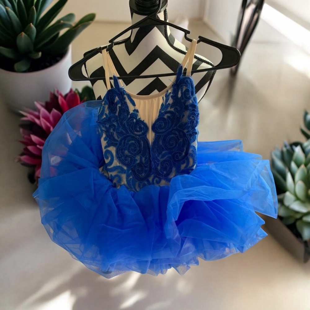 Stunning Cobalt Blue Ballet Costume, Size Child Medium